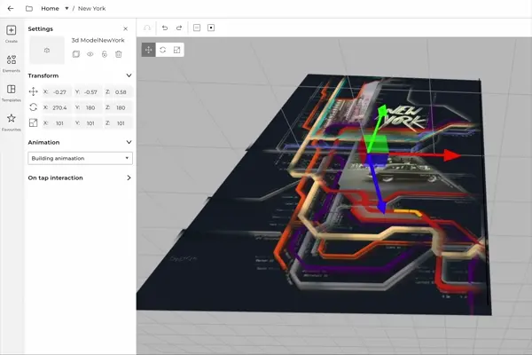 AR storytelling project